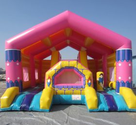 T6-320 Garota de brinquedo inflável gigante combinada com crianças ao ar livre