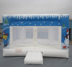 T2-566 Trampolim de boneco de neve inflável