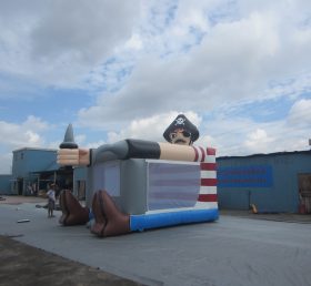 T2-2489 Trampolim inflável pirata