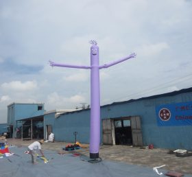 D2-28 Dançarino aéreo inflável tubo roxo anúncio