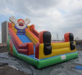T8-203 Palhaço inflável slide exterior gigante