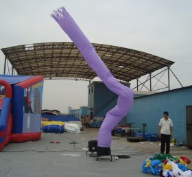 D2-3 Dançarino aéreo inflável tubo roxo anúncio
