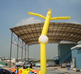 D2-51 Dançarino aéreo inflável anúncio de tubo amarelo