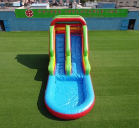 T8-569 Polia inflável de slide comercial com piscina infantil
