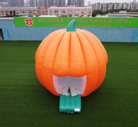 T4-34 Interessante trampolim de abóbora inflável gigante/castelo de salto inflável de Halloween com secador de cabelo para crianças