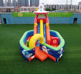 T8-1408 Playground infantil inflável espacial