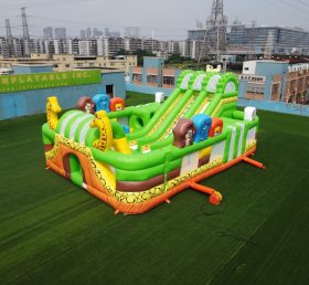 T6-250 Parque de diversões inflável com tema de selva