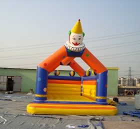 T2-2944 Trampolim inflável palhaço feliz