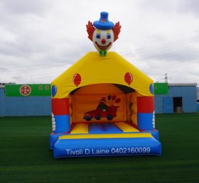 T2-2835 Casa de salto de tema de criança de palhaço de trampolim inflável