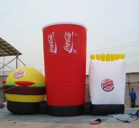 S4-232 Inflação de publicidade de terno de hambúrguer