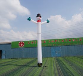 D2-16 Dançarino aéreo de boneco de neve inflável
