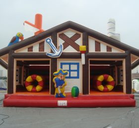 T2-2656 Trampolim inflável pirata
