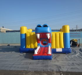 T2-2454 Trampolim inflável de crocodilo