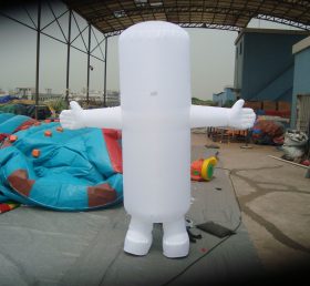 M1-242 Cartoon móvel inflável branco