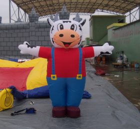 M1-217 Cartoon móvel inflável de vaca