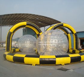 T11-683 Jogo de esportes de desafio de pista inflável