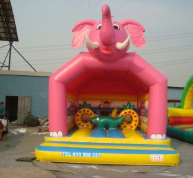T2-398 Trampolim inflável de elefante rosa