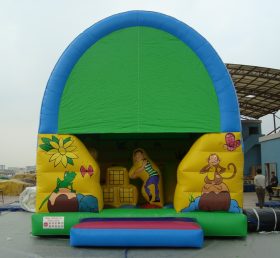 T2-2544 Trampolim inflável com tema de selva