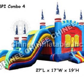 T5-183 Polia de combinação elástica de castelo de salto inflável