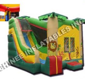 T5-191 Combinação elástica de tema de selva comercial com slide
