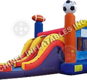 T5-233 Foorball Castle Inflable Castle Slip House