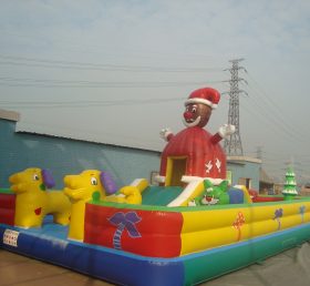 T6-167 Cidade de brinquedos inflável gigante de Natal