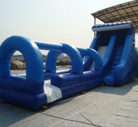 T8-1148 Bloco inflável gigante Pvc azul