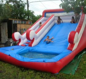 T8-581 Bloco inflável gigante ao ar livre com piscina para crianças e adultos