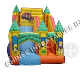 T8-601 Bloco de castelo inflável de desenho animado