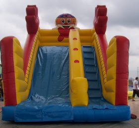 T8-680 Palhaço feliz gigante inflável criança slide seco