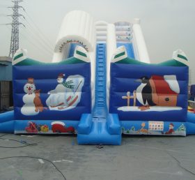 T8-690 Slide inflável de pinguim criança slide gigante