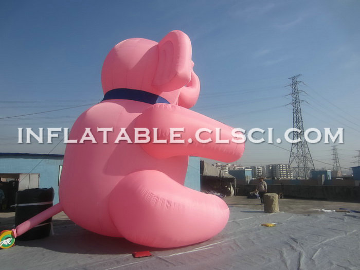 Cartoon1-167 Pink Elephant Inflatable Cartoons