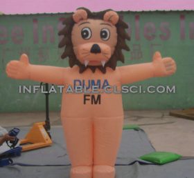 M1-255 Cartoon móvel inflável leão