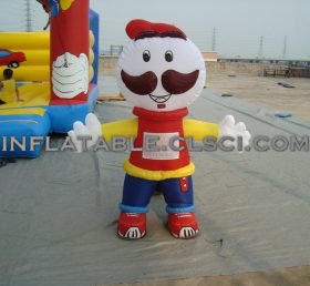 M1-37 Cartoon móvel inflável homem bonito