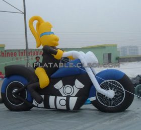 S4-283 Anúncio de motocicleta inflável