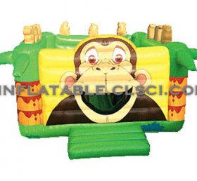 T2-1026 Trampolim inflável com tema de selva