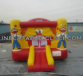 T2-1863 Trampolim inflável palhaço feliz