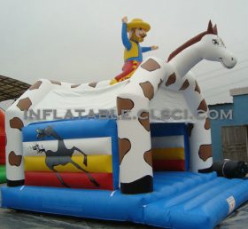 T2-2531 Trampolim inflável cowboy ocidental