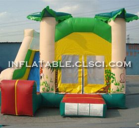T2-2912 Trampolim inflável com tema de selva