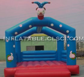 T2-2940 Trampolim inflável palhaço feliz