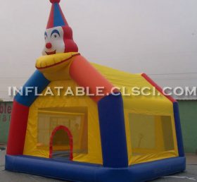T2-2942 Trampolim inflável palhaço feliz