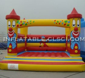 T2-2947 Trampolim inflável palhaço feliz