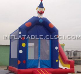 T2-2949 Trampolim inflável palhaço feliz