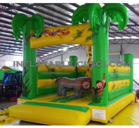 T2-3081 Trampolim inflável com tema de selva