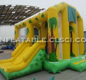 T2-409 Trampolim inflável com tema de selva