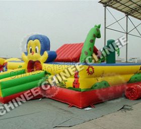 T63 Combinação de casa de salto inflável animal