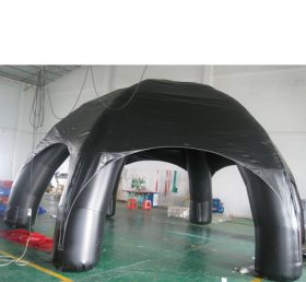 Tent1-321 Tenda inflável de cúpula de publicidade preta