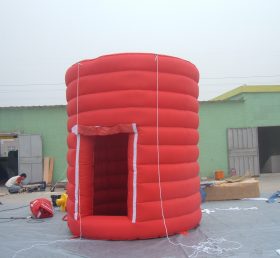 Tent8-1 Cabine de câmera vermelha cubo quiosque de câmera inflável