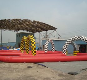 T11-916 Jogo de esportes de desafio de pista inflável