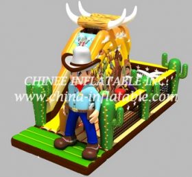 T2-3311 Trampolim inflável cowboy ocidental